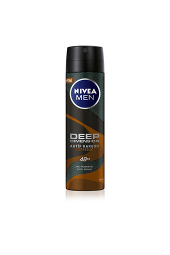 Nivea Men Deep Dimension Espresso Sprey Deodorant 150 ML nin resmi