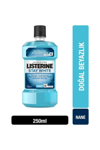 Listerine Stay White Serinletici Nane Ağız Bakım Suyu 250 Ml nin resmi