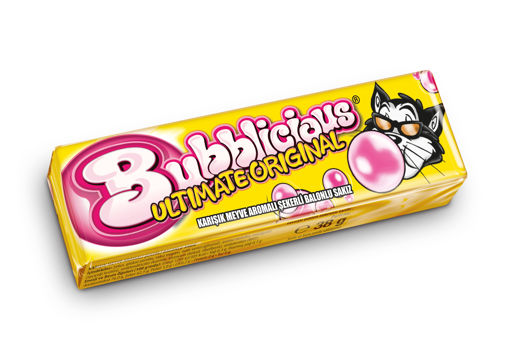 Bubblicious Karışık Meyve Aromalı Şekerli Balonlu Sakız 38 Gr nin resmi