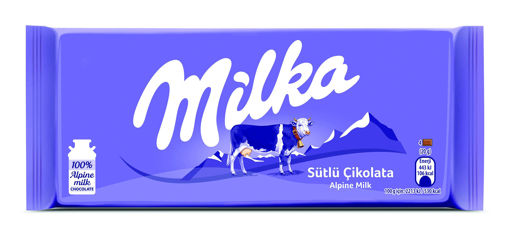 Milka Sütlü Çikolata 80 Gr nin resmi