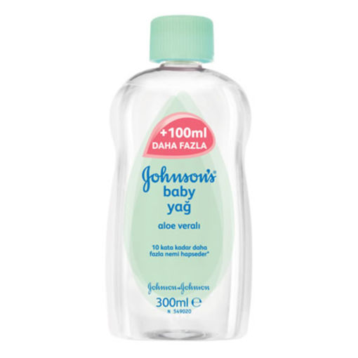 Johnson's Baby Aloe Veralı Bebek Yağı 300 Ml nin resmi