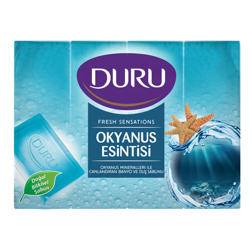 Duru Fresh Sensations Okyanus Esintisi Duş Sabunu 4'lü 150 Gr nin resmi