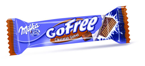 Milka GoFree Çikolatalı Gofret 28,5 Gr nin resmi