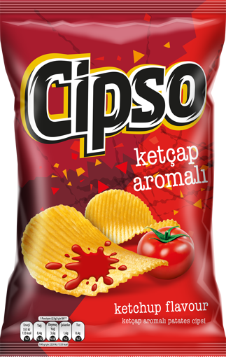 Cipso Ketçaplı Patates Cipsi 104 Gr nin resmi