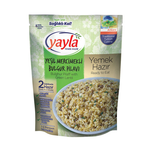 Yayla Yeşil Mercimekli Bulgur Pilavı 250 Gr nin resmi