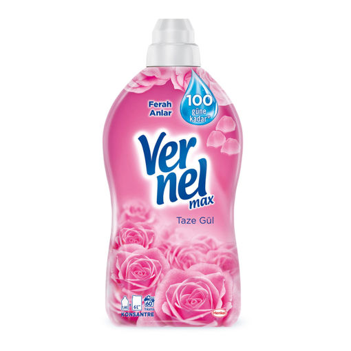 Vernel Max Taze Gül Konsantre Yumuşatıcıları 1440 Ml nin resmi