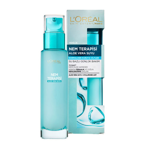 L'Oreal Paris Paris Nem Terapisi Normalden Kuruya Ciltler İçin Aloe Vera Suyu 70 Ml nin resmi