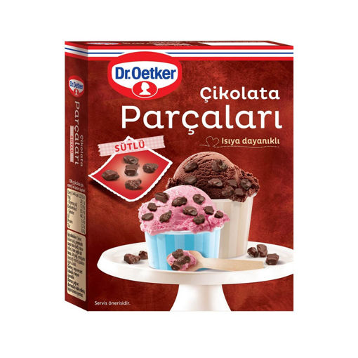 Dr. Oetker Sütlü Çikolata Parçaları 70 Gr nin resmi