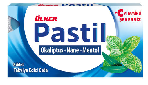 Ülker Pastil Okaliptus+Nane+Mentol 8'li 22,4 Gr nin resmi