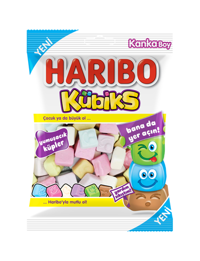 Haribo Kübiks Yumuşak Şeker 80 Gr nin resmi