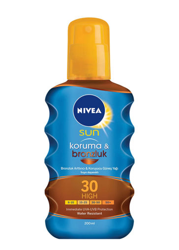 Nivea Sun Koruyucu&Bronzluk Artırıcı Spf30 Güneş Yağı 200 ML nin resmi