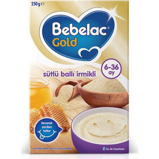 Bebelac Gold Sütlü Ballı İrmikli Kaşık Maması 250 Gr nin resmi