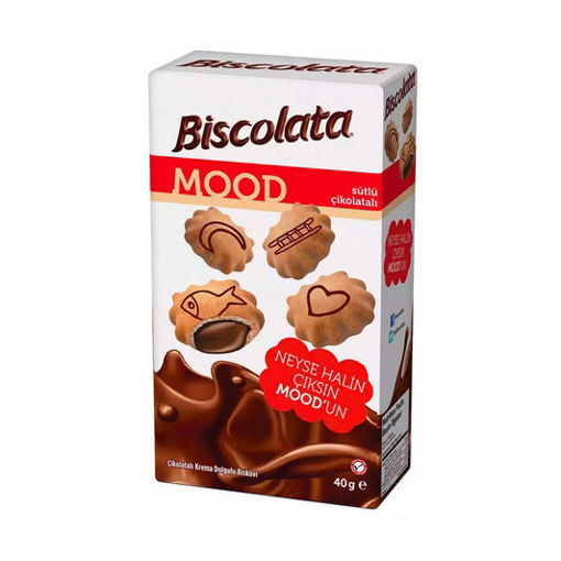Biscolata Mood Çikolatalı Krema Dolgulu Bisküvi 40 Gr nin resmi