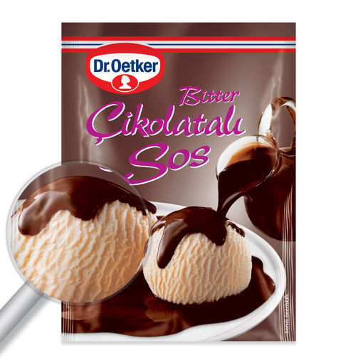 Dr.Oetker Bitter Çikolatalı Sos 125 Gr nin resmi