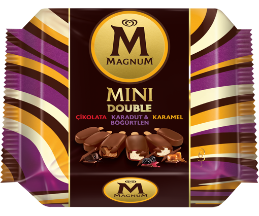 Magnum Mini Çikolata&Karadut-Böğürtlen&Karamel Dondurma 360 Ml nin resmi