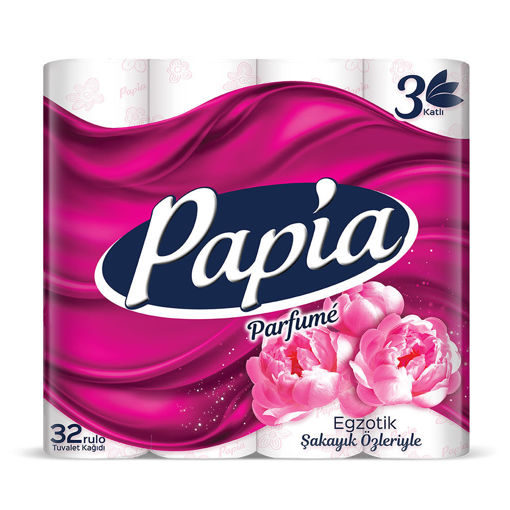 Papia Parfümlü 3 Katlı Tuvalet Kağıdı 32'li nin resmi