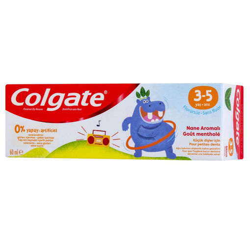Colgate 3-5 Yaş Nane Aromalı Florürsüz Diş Macunu nin resmi