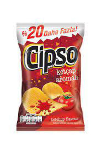 Cipso Ketçap Aromalı Patates Cipsi Parti Boy 150 Gr nin resmi