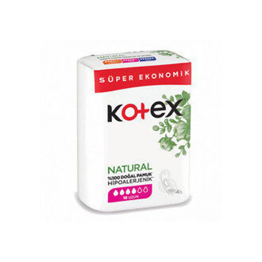 Kotex Natural Ultra Uzun Hijyenik Ped 16'lı nin resmi
