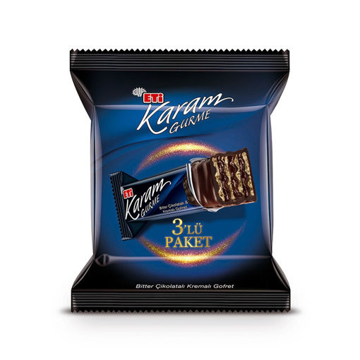 Eti Karam Gurme Çikolatalı Gofret 3'lü Paket nin resmi