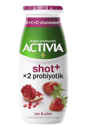 Danone Activia Nar-Çilek Aromalı Probiyotik Shot 80 Ml nin resmi