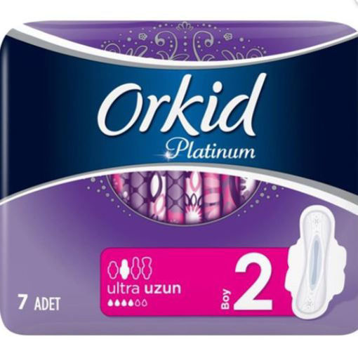 Orkid Platinum Ultra Hijyenik Ped 7'li nin resmi