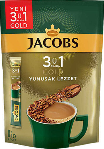 Jacobs 3ü 1 Arada Gold Yumuşak Lezzet 10'lu nin resmi