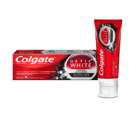 Colgate Optic White Aktif Kömür Beyazlatıcı Diş Macunu 50 Ml nin resmi
