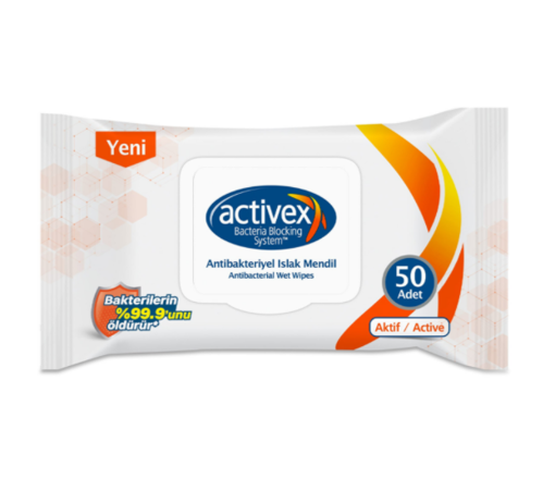 Activex Antibakteriyel Islak Mendil 50'li nin resmi