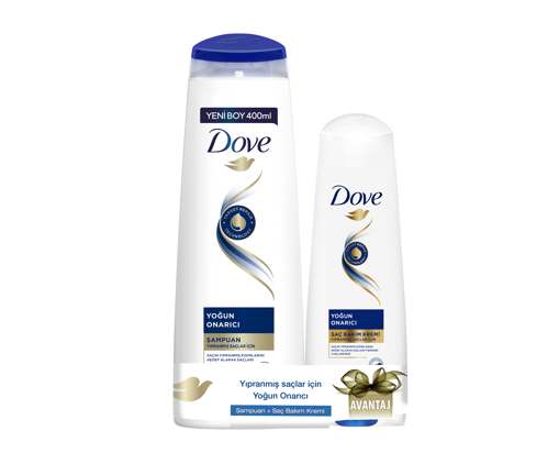 Dove Yoğun Onarıcı Bakım Şampuanı 400 Ml+200 Ml nin resmi