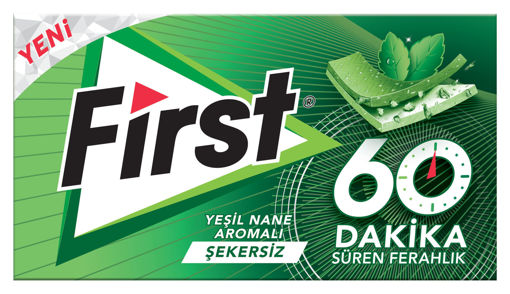 First 60 Dakika Ferahlık Yeşil Nane Aromalı Sakız 27 Gr nin resmi