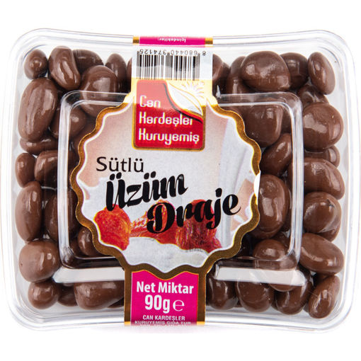 Can Kardeşler Sütlü Üzüm Draje 90 Gr nin resmi