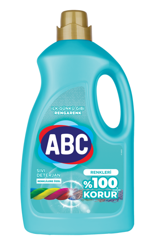 ABC Renkliler İçin Sıvı Çamaşır Deterjanı 2700 Ml nin resmi