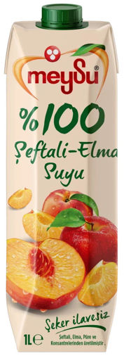 Meysu %100 Şeftali-Elma Suyu 1 Lt nin resmi