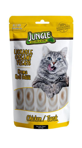 Jungle Tavuk Aromalı Krema Kedi Ödülü 5'li nin resmi