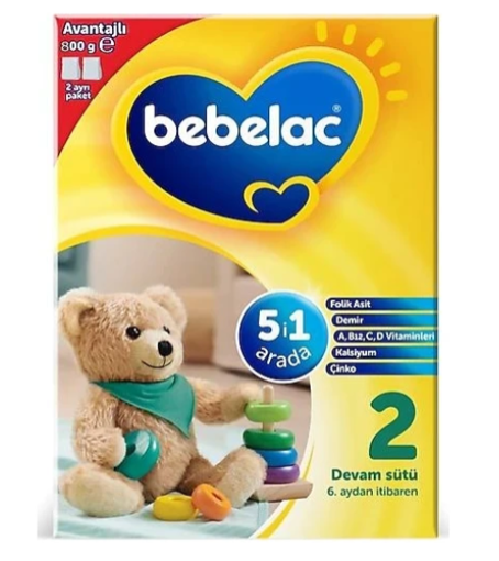 Bebelac 2 Bebek Sütü 800 Gr nin resmi