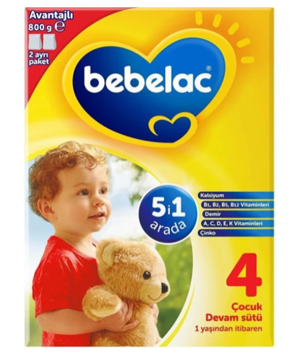 Bebelac 4 Bebek Sütü 800 Gr nin resmi