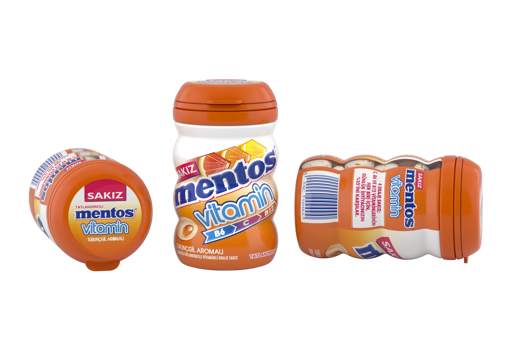 Mentos Pure Turunçgil Aromalı Vitaminli Sakız 45 Gr nin resmi