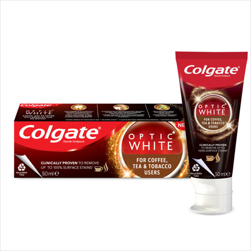 Colgate Optik White Kahve, Çay, Tütün Tüketime Özel Diş Macunu 50 Ml nin resmi