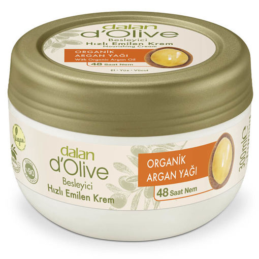 Dalan D'olive Argan Yağlı Kapaklı Kavanoz Krem 300 ml nin resmi