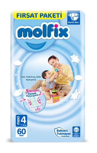 Molfix 4 Beden Maxi 7-14 Kg 60 Adet nin resmi