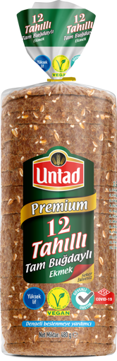 Untad Premium 12 Tahıllı Ekmek 480 gr nin resmi