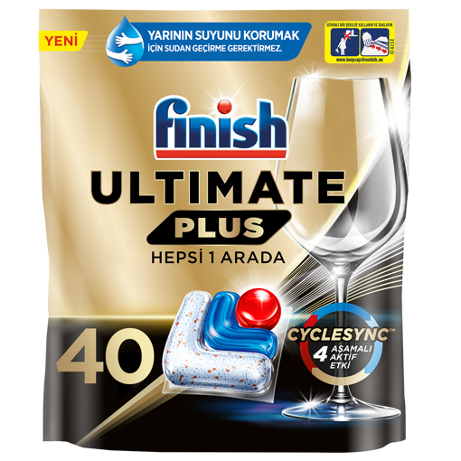 Finish Ultimate Plus Bulaşık Tableti 40'lı nin resmi