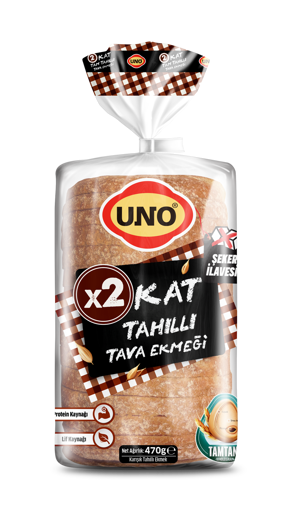 Uno İki Kat Tahıllı Tava Ekmeği 450 gr nin resmi