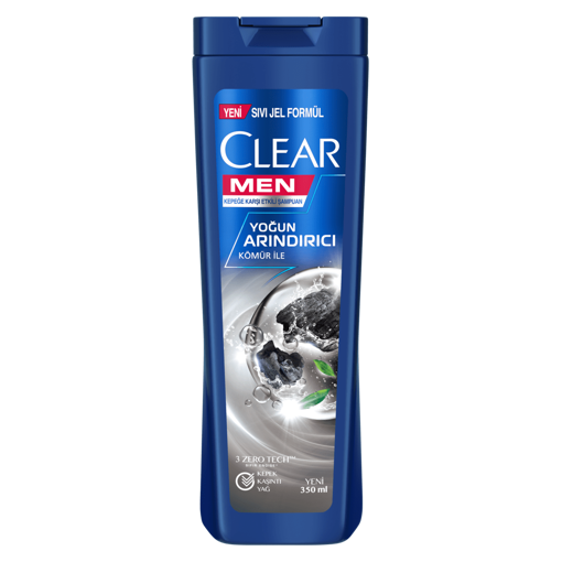 Clear Men Yoğun Arındırıcı Kömür Etkili Şampuan 350 ml nin resmi