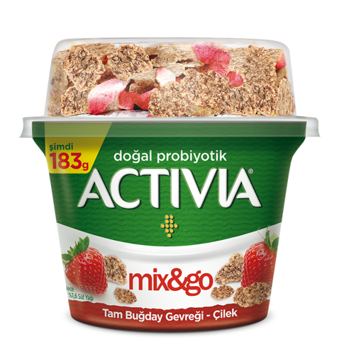 Danone Activia Mix & Go Çilek 183 g nin resmi