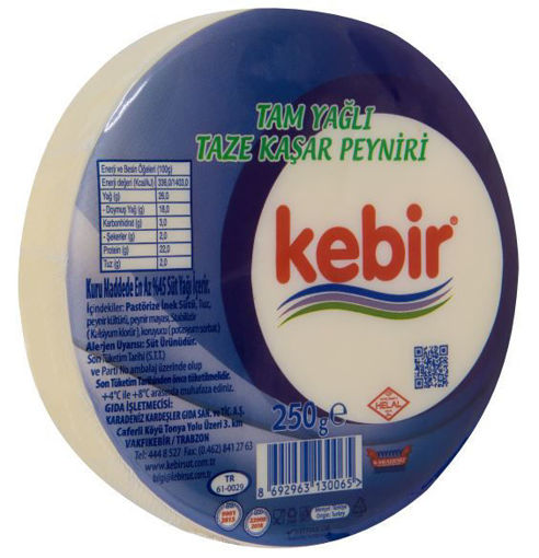 Kebir Tam Yağlı Taze Kaşar Peyniri 250 gr nin resmi