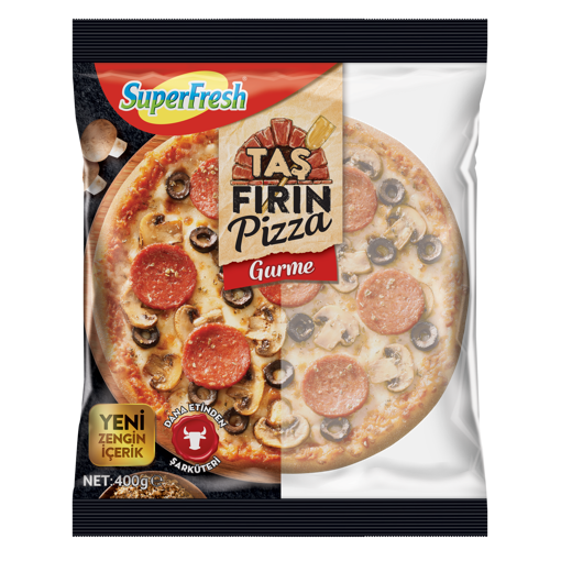 SuperFresh Taş Fırın Pizza Gurme 400 gr nin resmi