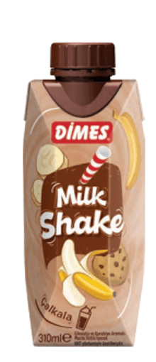 Dimes Milkshake Muz-Kurabiye Aromalı 0.31L nin resmi