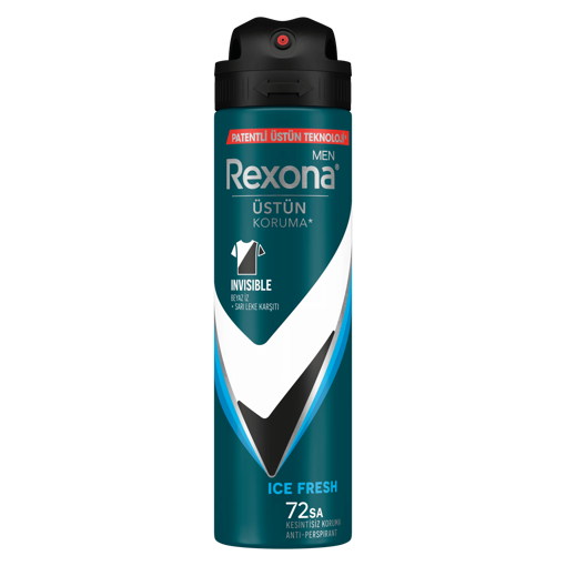 Rexona Men Invisible Ice Fresh Antiperspirant Erkek Sprey Deodorant 150 ml nin resmi
